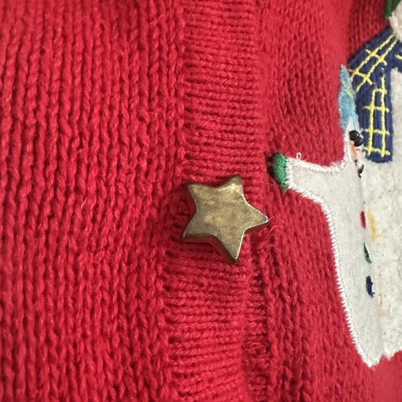 Designers Originals Studio Joy Novelty Vest Womens Petite M Snowman Christmas‎ - Picture 4 of 10